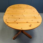 Rainer Daumiller style pine wood dining table, 1970s