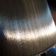 Black ceramic lamp and silver lampshade 1980