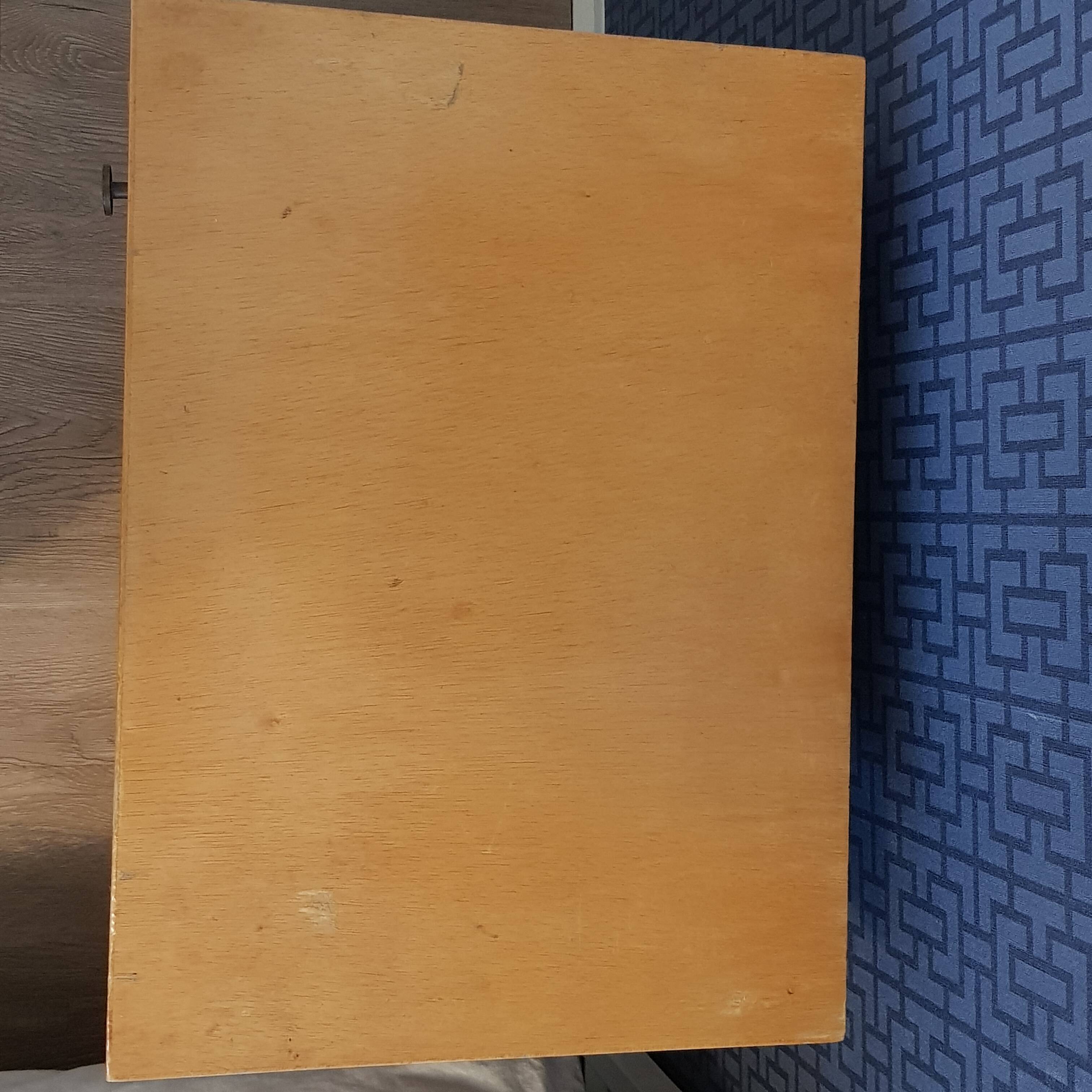 Vintage light wood nightstand