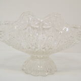 Vintage Crystal Glass Bowl,Glasswork Novy Bor,1950's.
