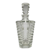 Carafe Art Déco tchécoslovaque par I. Pastrankova pour Moser, années 1950.