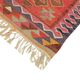 Turkish Handwoven Vintage Herki Kilim 98 cm x 320 cm