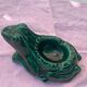Advertising ashtray l'héritier-Guyot Dijon in vintage and collector's green enamelled ceramic