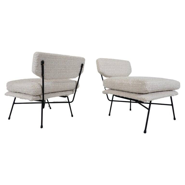Mid-Century Modern Pair of 'Elettra' Armchairs by Stdio BBPR for Arflex, 1950s