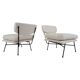 Mid-Century Modern Pair of 'Elettra' Armchairs by Stdio BBPR for Arflex, 1950s