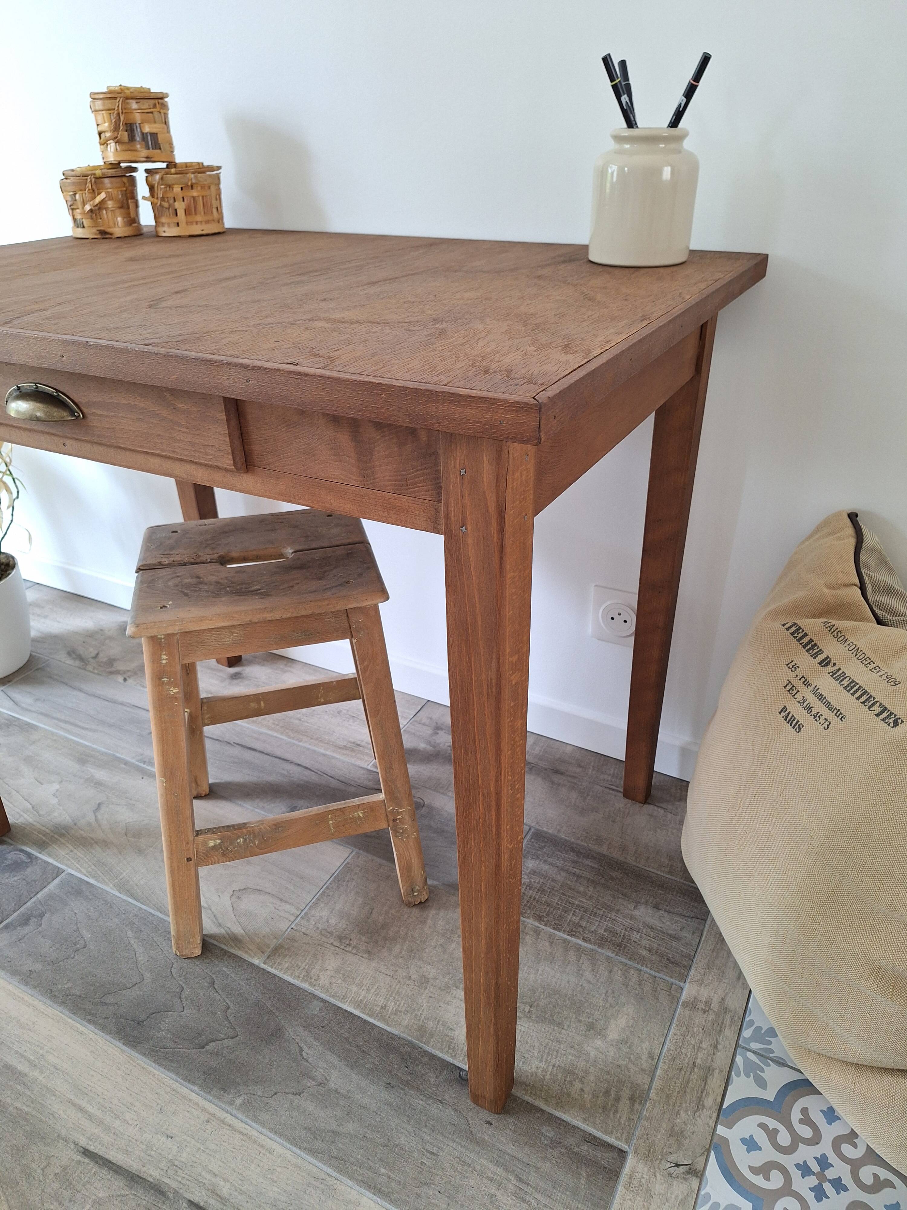 Bureau / Table d'appoint de ferme style campagne
