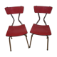 Paire de chaises en formica années 60