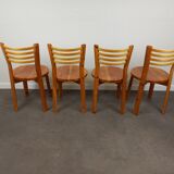 Pine chairs 80s set of 4