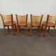 Pine chairs 80s set of 4