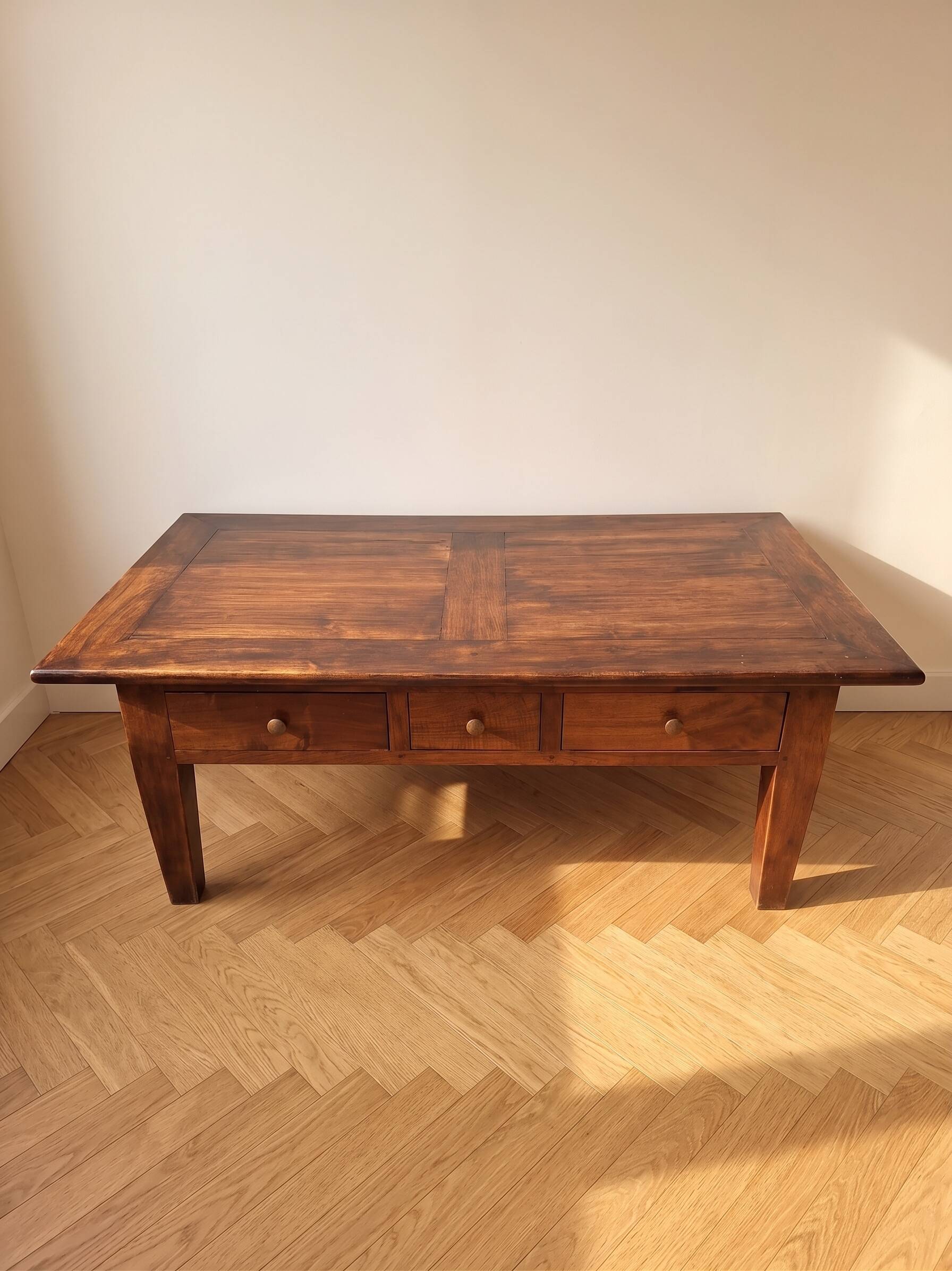 Solid walnut coffee table