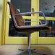 Program 2000 armchair in leather by Delta Design for Wilkhahn, 1960s.