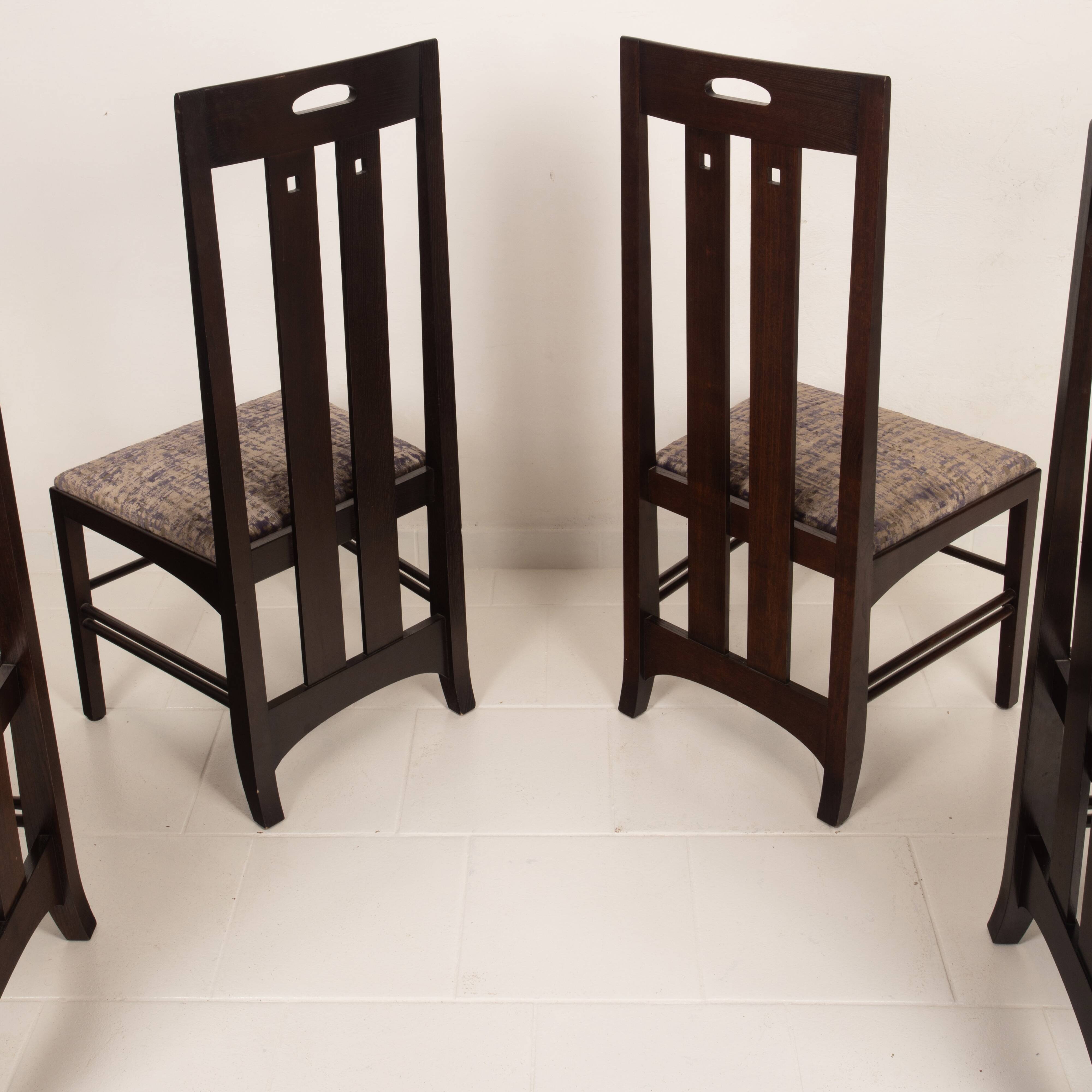 Chaises Ingram Low en bois de frêne au style de Glasgow de Charles Rennie Mackintosh pour Cass