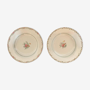 Pair of Chinese plates India Company 18th century