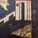 Chinese black lacquer coffee table with figurative decoration – Coromandel style – 20th century.