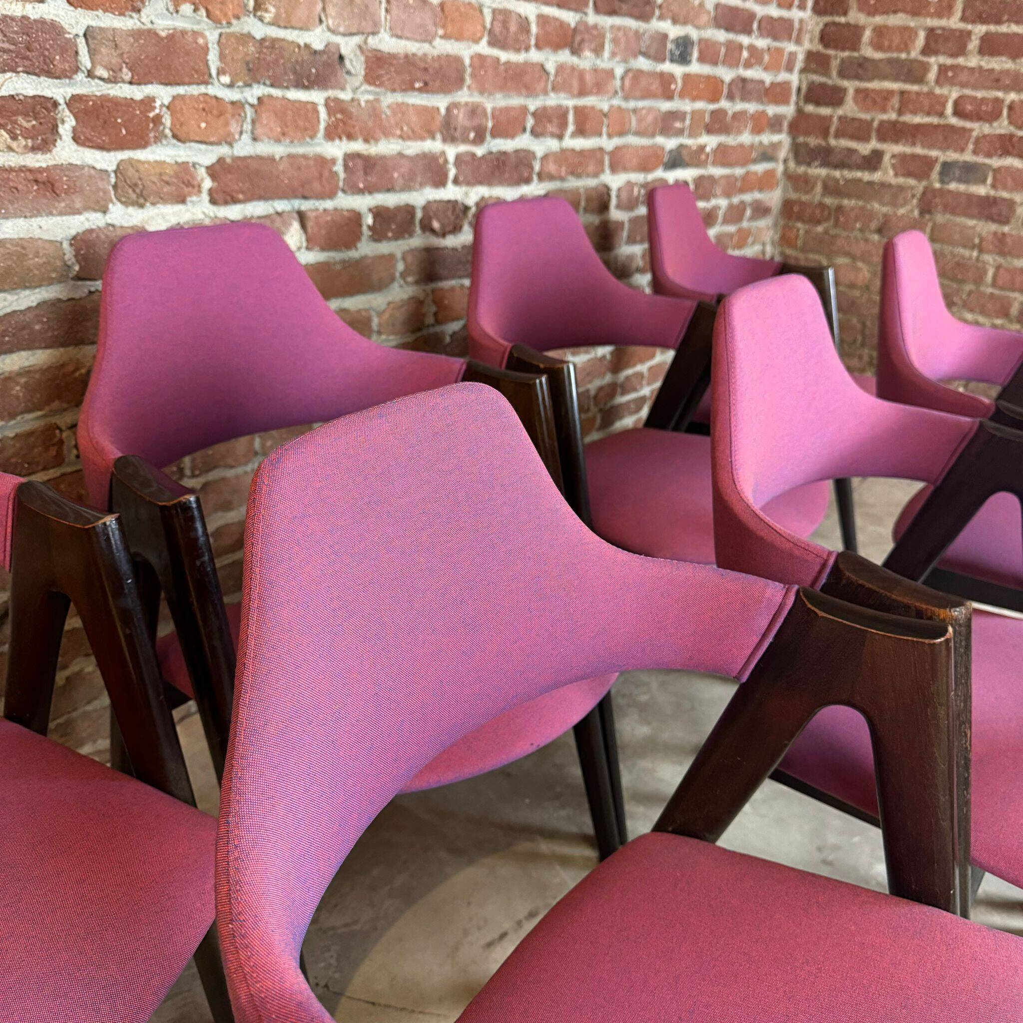 Set of eight 'Compass' chairs, Kai Kristiansen, Denmark 1960