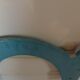 Old wooden sign letter c