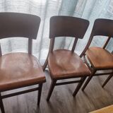 Set of 10 Thonet bistro chairs