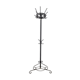 vintage black coat rack with 'golden' accent