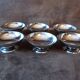 Lot de 6 coupelles sur pied inox