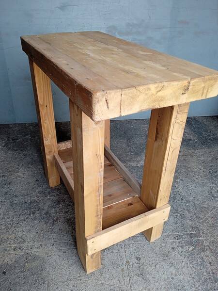 Workbench 90cm old solid wood