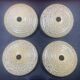 Ceiling light, old speckled glass lampshade, set of 4