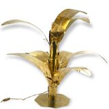 Lampe de sol table en laiton de palmier Bottega Gadda Italie, 1960