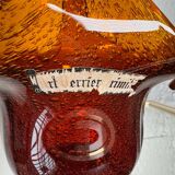 Amber blown glass empty pocket from the 60s