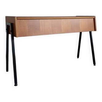 Vintage "Legate" Console Desk - Teak & Metal - Scandinavian Design 196