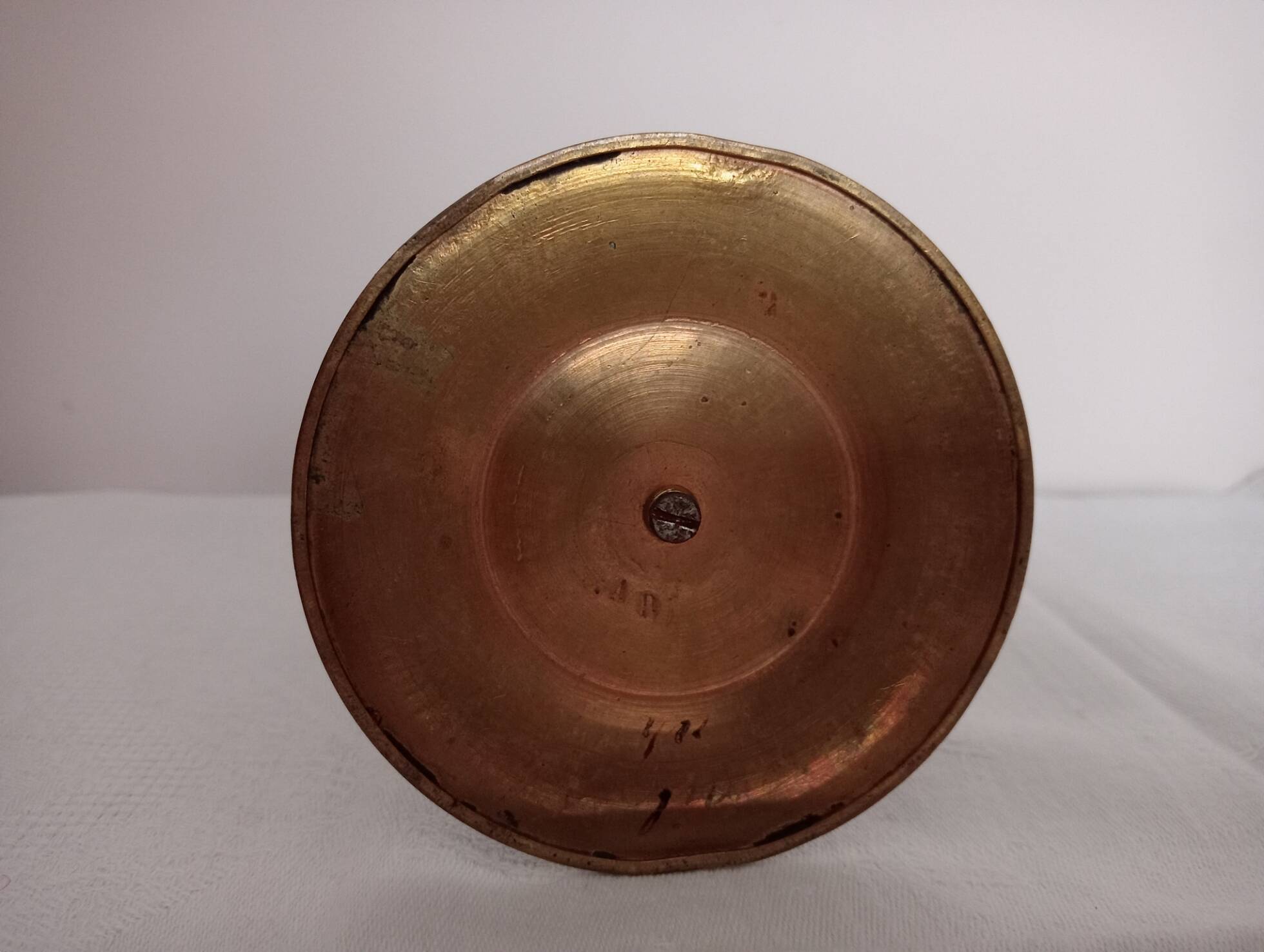 Antique bronze candlestick