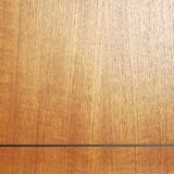 Vintage Danish Teak High Sideboard with Rounded Edges and Cutlery Handles by NIHK , 1950s