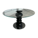 Round glass table