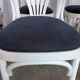 Ensemble de 6 chaises de salle à manger vintage en bois courbé blanc / fauteuil de style Thonet des années 1970