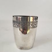 Timbale Art déco en métal argenté Poinçon Léonce Florentin