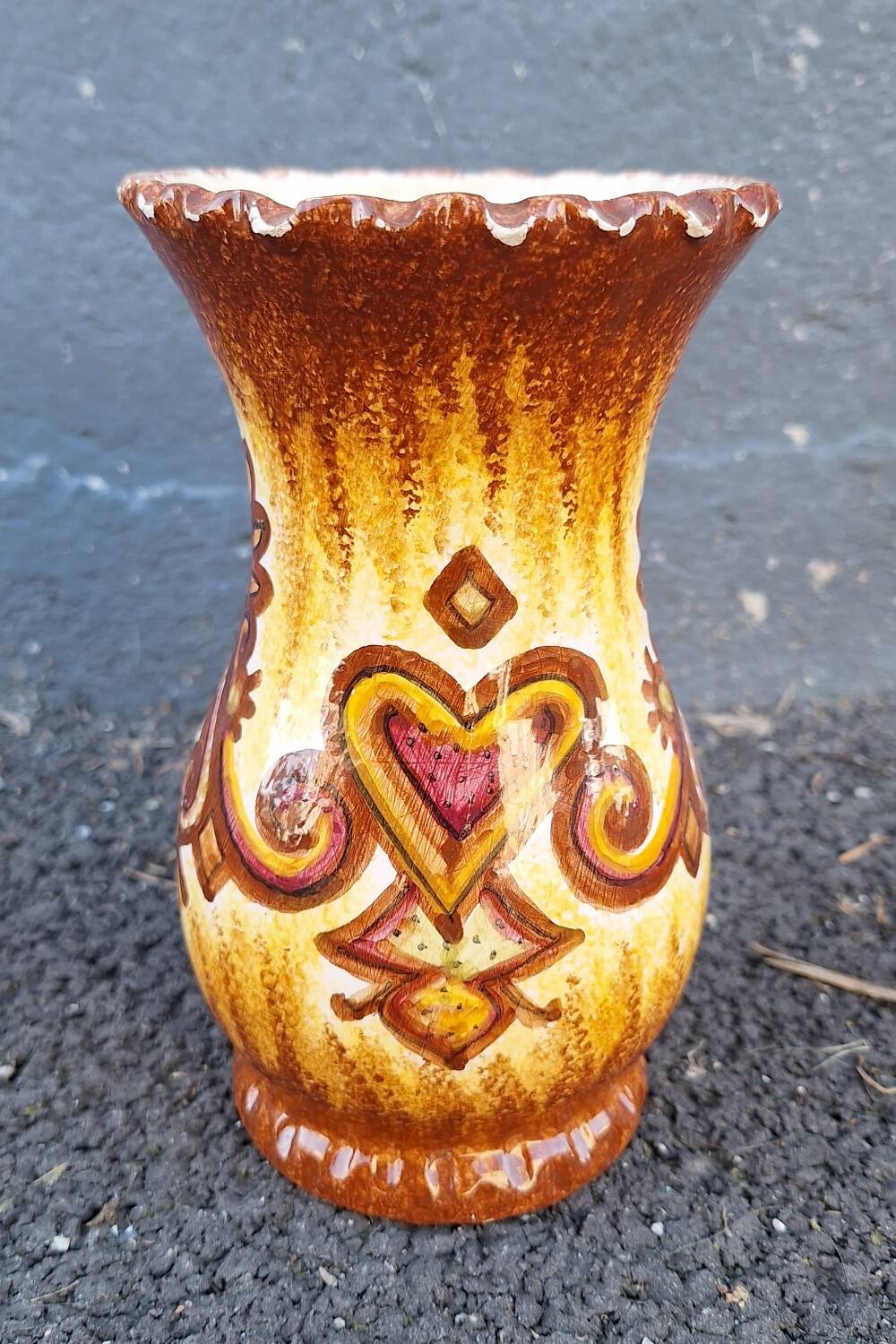 Paul Fouillen Quimper ceramic vase