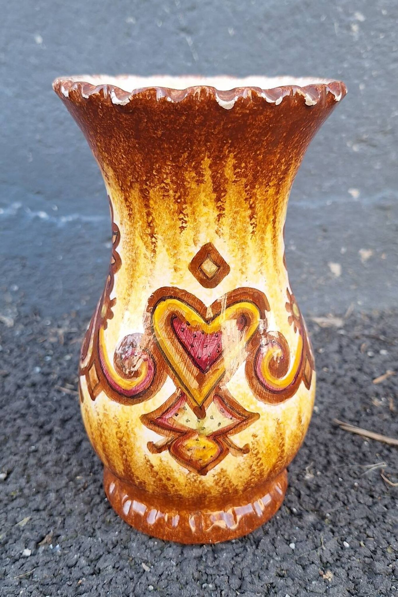 Paul Fouillen Quimper ceramic vase