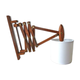 Le Klint accordion scissor wall light by Erik Hansen from the 60s