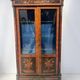 Napoleon III display cabinet in rosewood veneer and marquetry, 19th century.