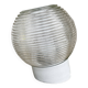 Spherical slanted industrial wall lamp, DZPE, Poland, 1970s.