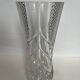 Large molded crystal vase