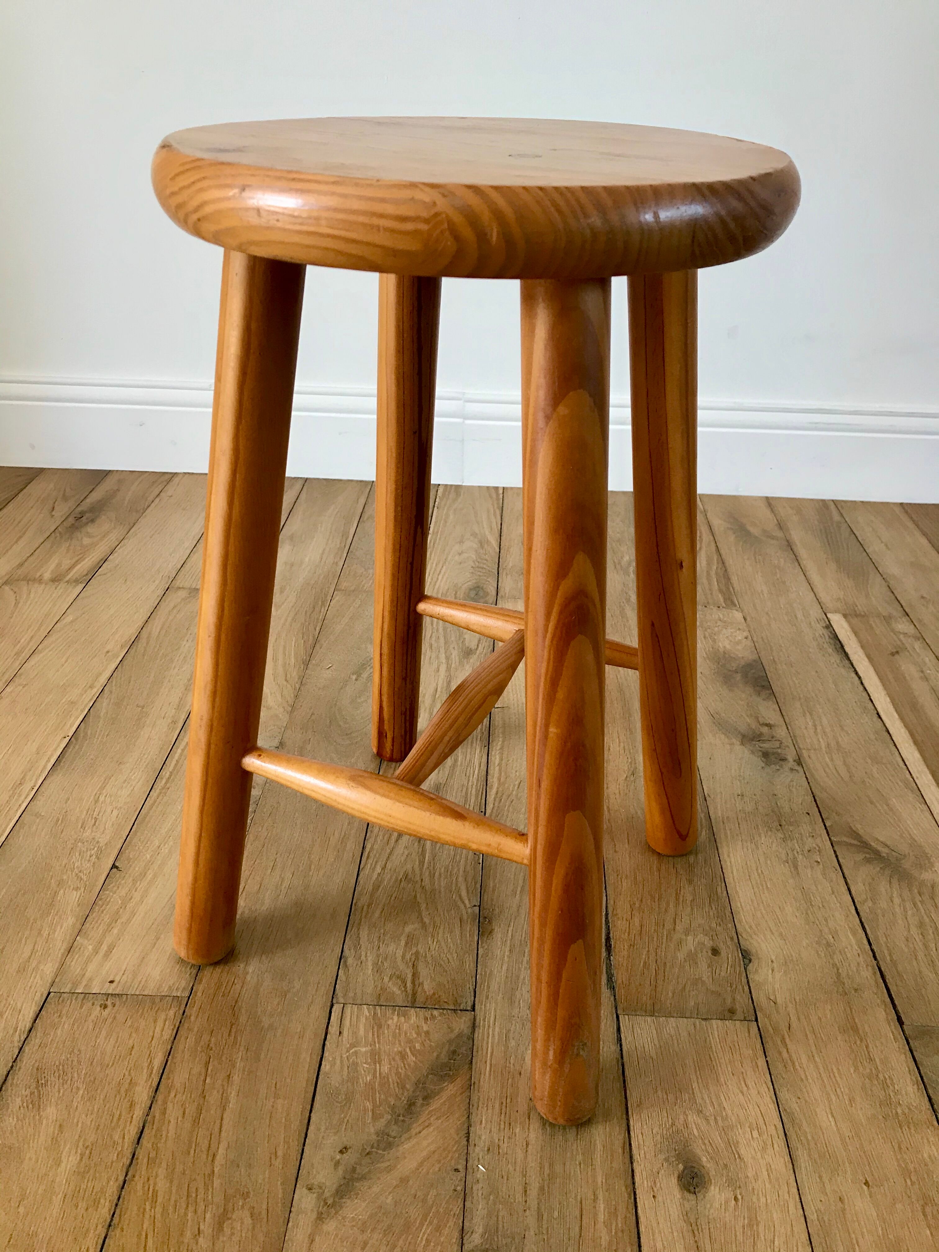 small pine stool 60s