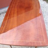 Table rectangulaire marqueterie