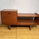 Mid century retro vintage teak telephone Bench Seat 1960