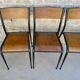 Set of 4 Mullca 510 school chairs