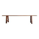 Old wooden farm bench