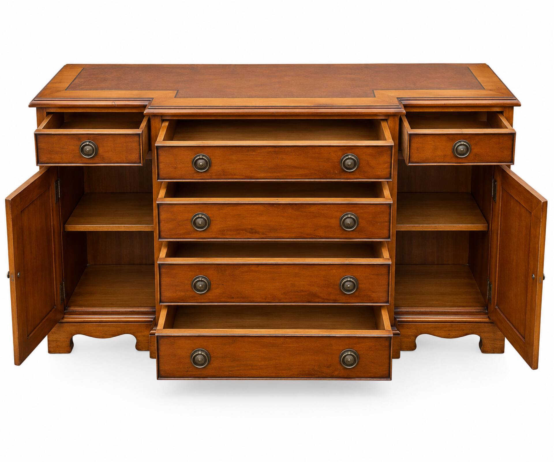 Buffet-style server enfilade English Empire