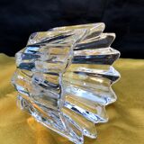 Small tulip pocket or signed crystal baguier, Scandinavian design by Jan Johanson Orrefors