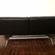 Sofa bed "Smala" vintage black leather adjustable by Pascal Mourgue for Ligne Roset