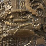 Bronze plaque signed René Delamarre – 1951 – Historical bas-relief