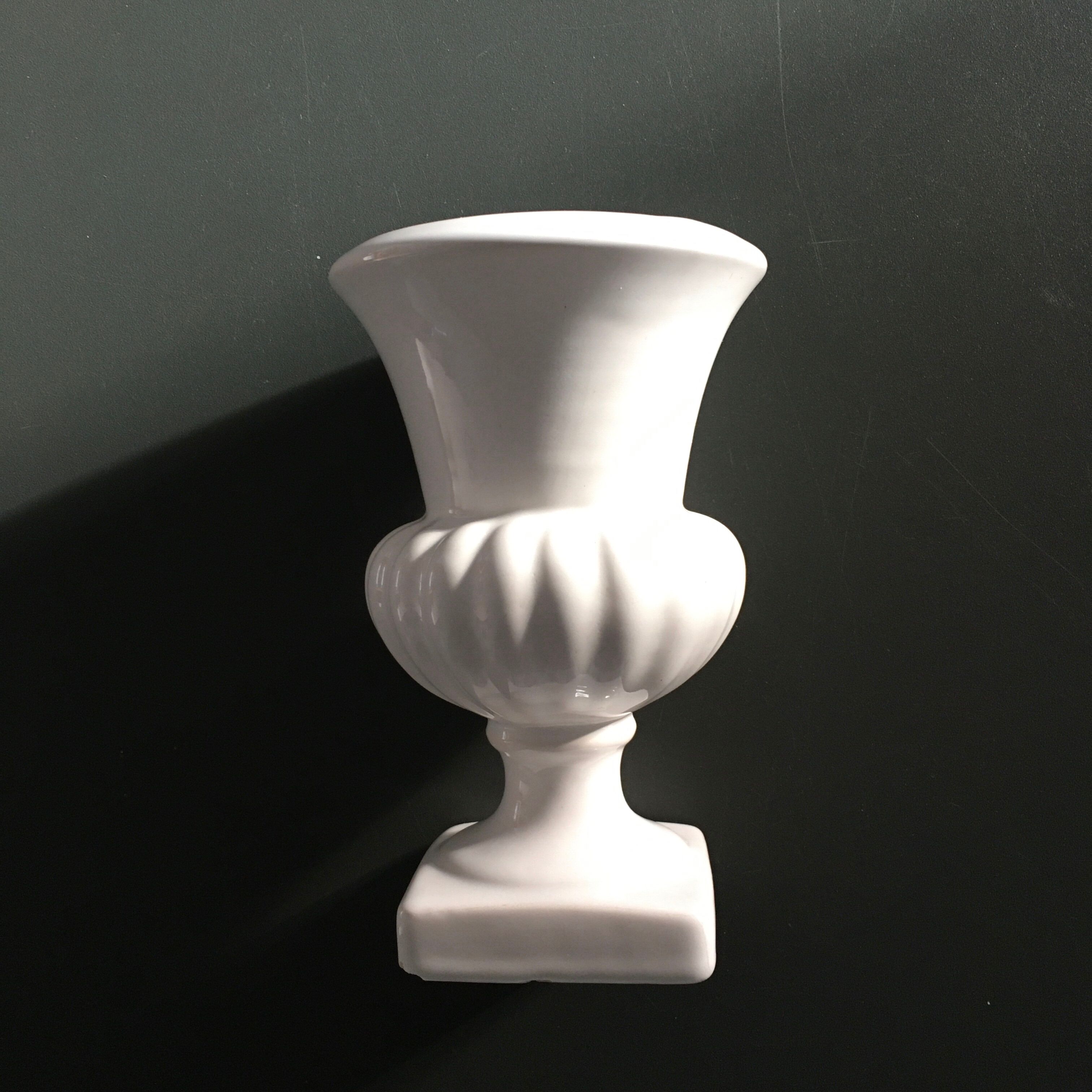 White Medici Vase