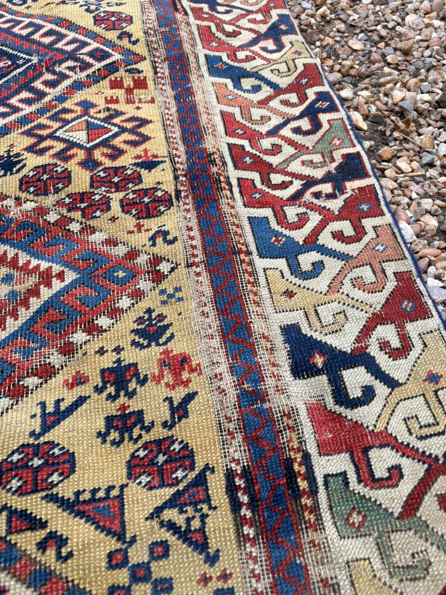 Persian Corridor Rug Antique Handwoven 85x340 Tribal Boho Turkish Kurdish